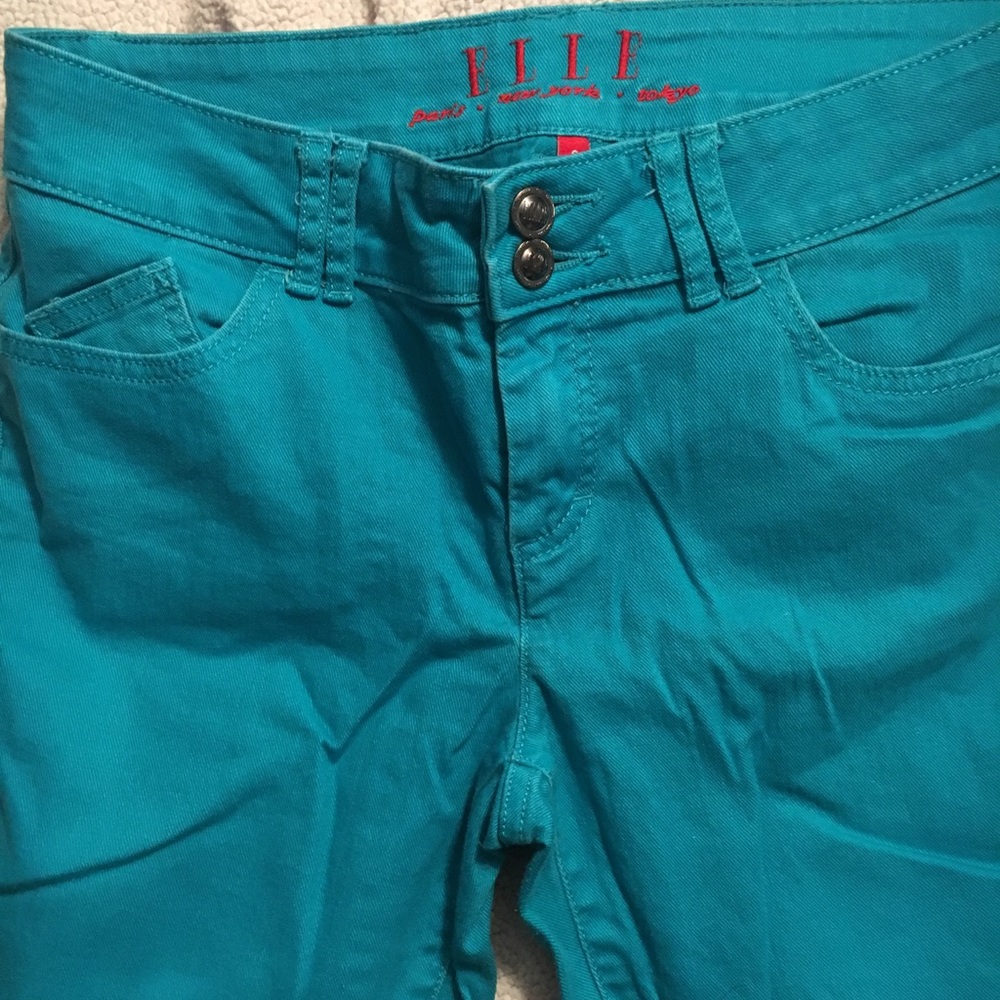 Teal jeans